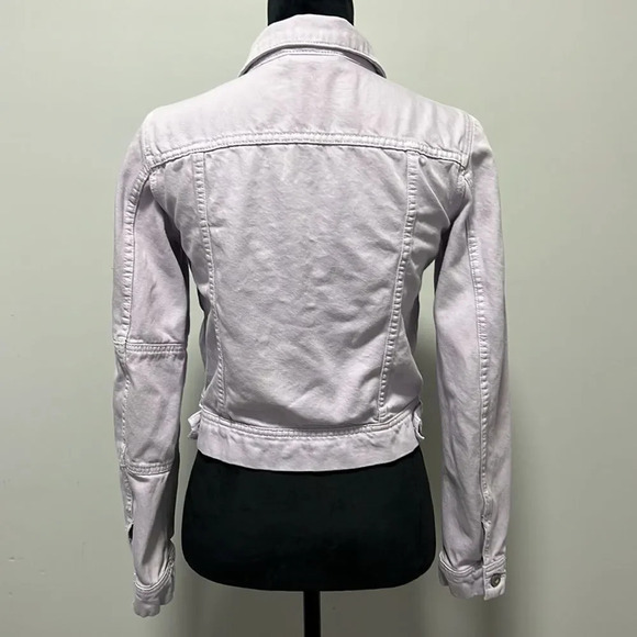 Free People || Violet Denim Jacket long Sleeve with Pockets size XS - Picture 5 of 8